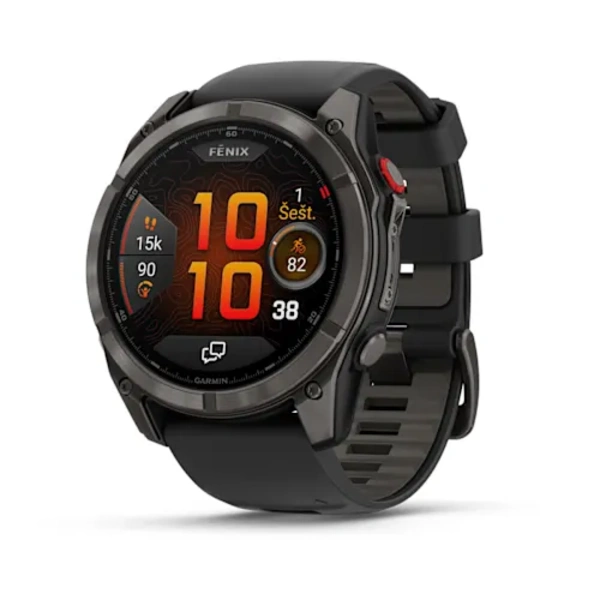 Garmin fenix 8 Pro 51 mm AMOLED Sapphire i&scaron;manusis sportinis laikrodis (Juodos spalvos)