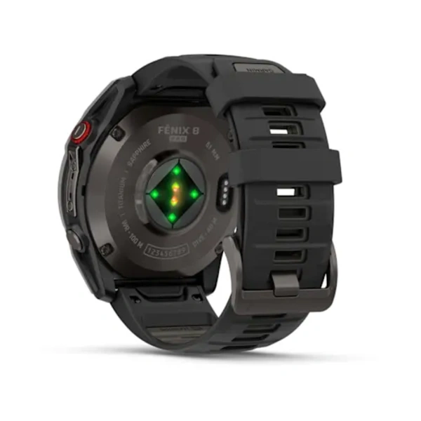 Garmin fenix 8 Pro 51 mm AMOLED Sapphire i&scaron;manusis sportinis laikrodis (Juodos spalvos)