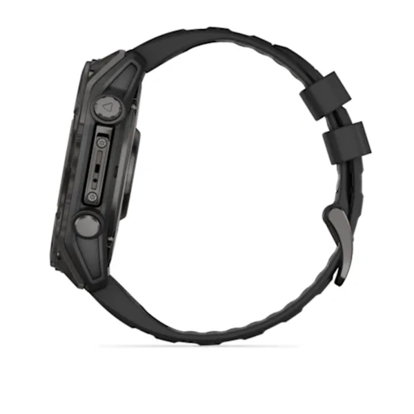 Garmin fenix 8 51mm Sapphire, AMOLED DLC i&scaron;manusis sportinis laikrodis (Carbon Grey spalvos)