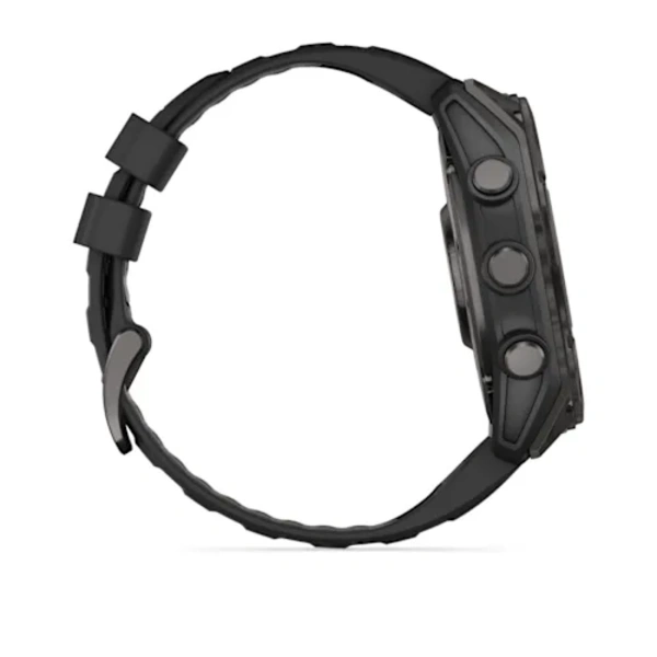 Garmin fenix 8 51mm Sapphire, AMOLED DLC i&scaron;manusis sportinis laikrodis (Carbon Grey spalvos)