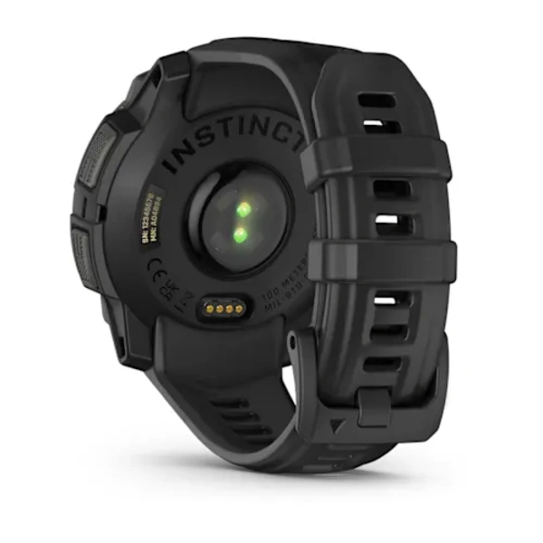 Garmin Instinct&reg; 3 &ndash; 45 mm, AMOLED i&scaron;manusis sportinis laikrodis (Juodos spalvos)