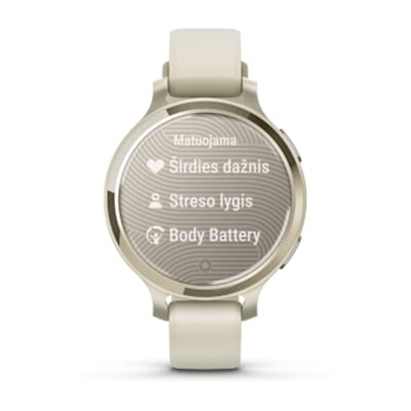 Garmin Lily&reg; 2 Active  i&scaron;manusis sportinis laikrodis (Pilk&scaron;vos aukso spalvos)