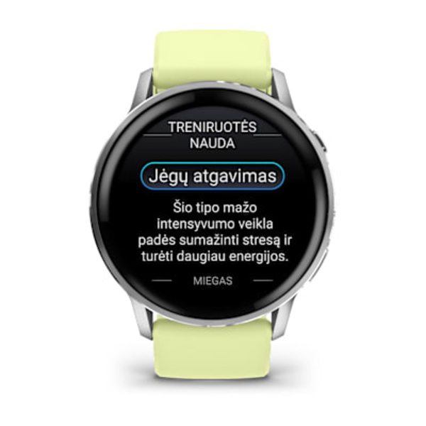 Garmin Venu&reg; 4 &ndash; 45 mm Sportinis i&scaron;manusis laikrodis (Sidabro Spalvos)