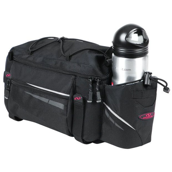 Norco Ohio carrier bag with drink holder black 380 x 240 x 170 mm