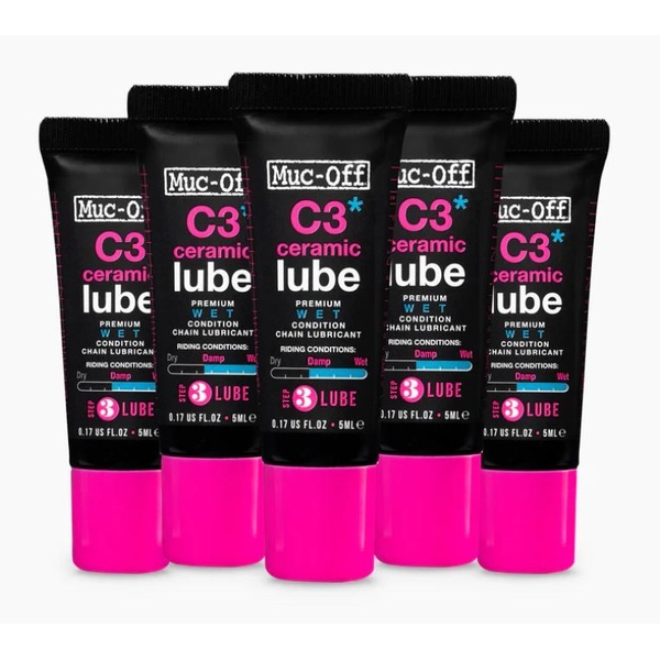 Muc-Off C3 ceramic wet chain lubricant 5mL