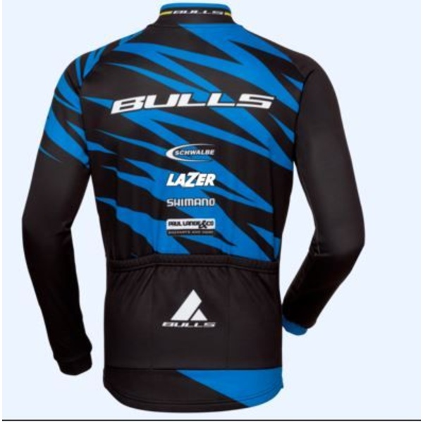 Long-sleeved shirt for men Bulls Team Trikot 2021 blue/black