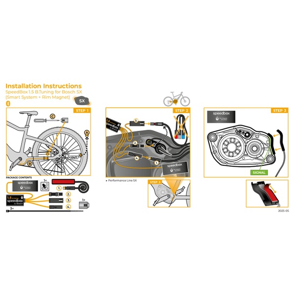 Priedas elektriniam dviračiui SpeedBox 1.5 B.Tuning for Bosch SX (Smart System +Rim Magnet)