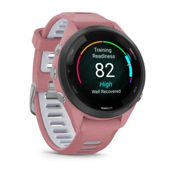 Garmin Forerunner 265S i&scaron;manusis sportinis laikrodis (Rausvos spalvos)