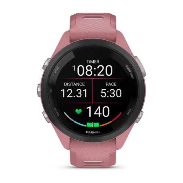 Garmin Forerunner 265S i&scaron;manusis sportinis laikrodis (Rausvos spalvos)