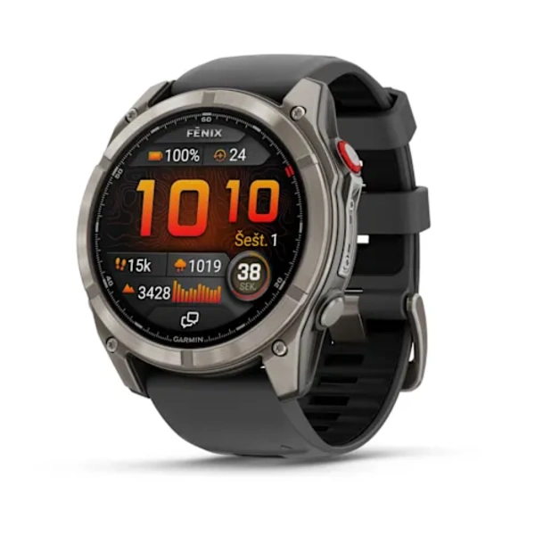 Garmin fēnix 8 Pro 51 mm, AMOLED Sapphire Titanium (Grafito spalvos)