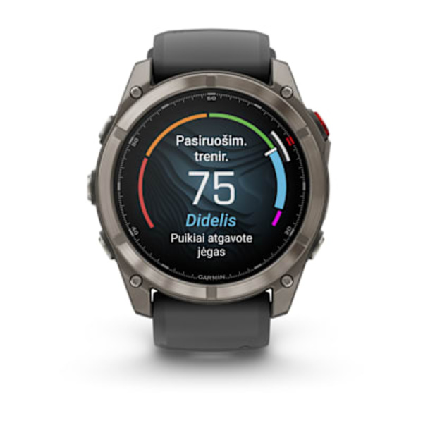 Garmin fēnix 8 Pro 51 mm, AMOLED Sapphire Titanium (Grafito spalvos)