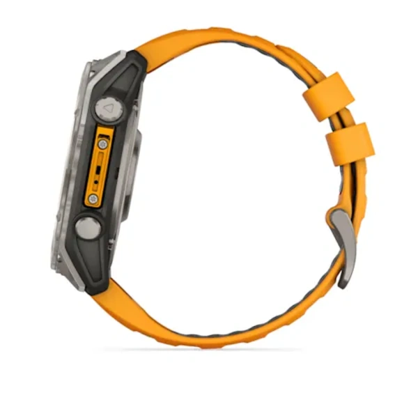 Garmin Fenix 8 AMOLED 51mm Sapphire i&scaron;manusis sportinis laikrodis (Titano spalvos)
