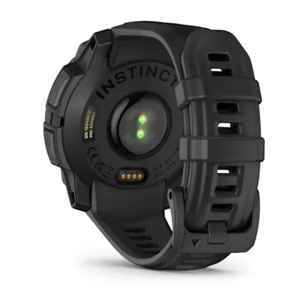 Garmin Instinct&reg; 3 &ndash; 45 mm, Solar i&scaron;manusis sportinis laikrodis (Juodos spalvos)