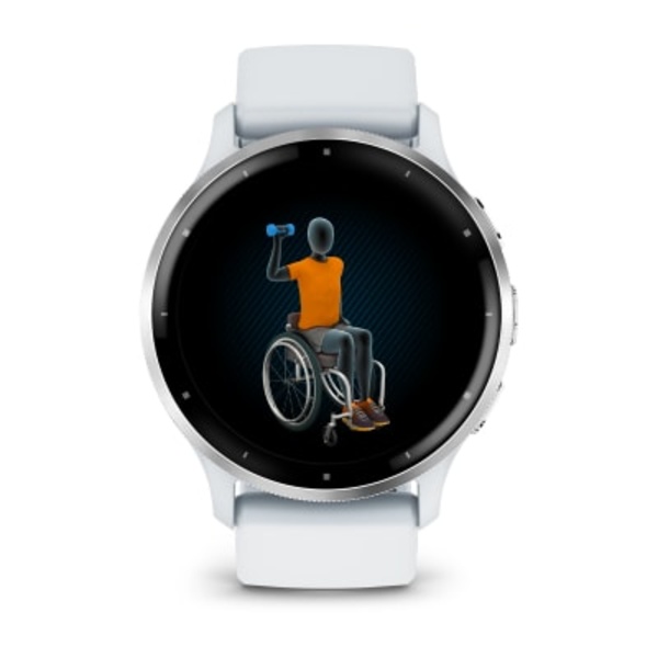 Garmin Venu&reg; 3 i&scaron;manusis sportinis laikrodis (Sidabro / Baltojo akmens spalva)