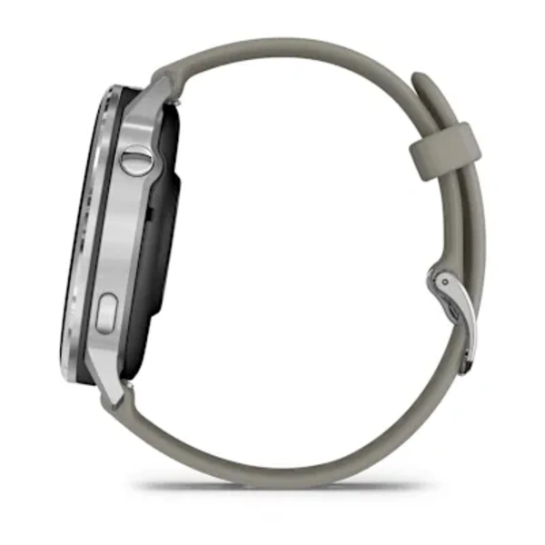 Garmin Venu&reg; 4 &ndash; 45 mm Sportinis i&scaron;manusis laikrodis (Lunar Silver)