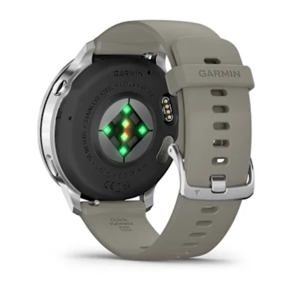 Garmin Venu&reg; 4 &ndash; 45 mm Sportinis i&scaron;manusis laikrodis (Lunar Silver)