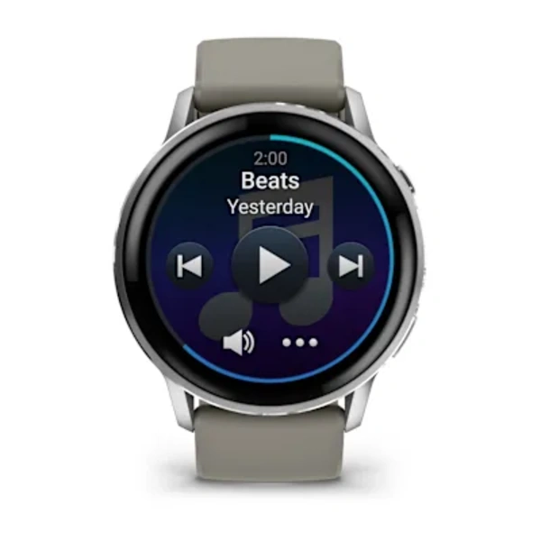 Garmin Venu&reg; 4 &ndash; 45 mm Sportinis i&scaron;manusis laikrodis (Lunar Silver)