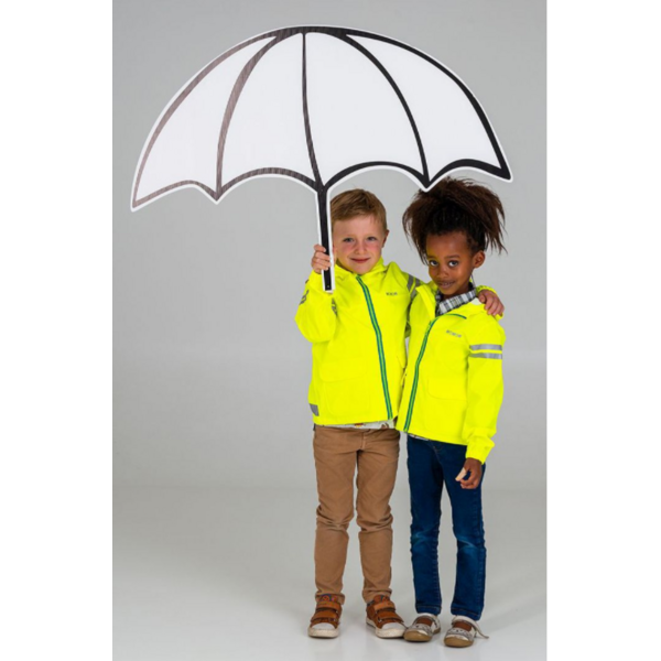 Children s rain jacket WoWoW Cozy yellow S size