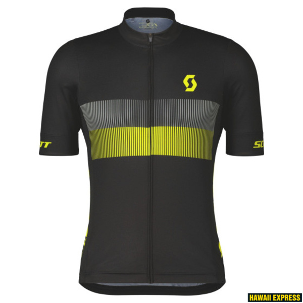 Mar&scaron;kinėliai vyr. trumpom rankovėm Scott RC Team 10 SS black/sulphur yellow