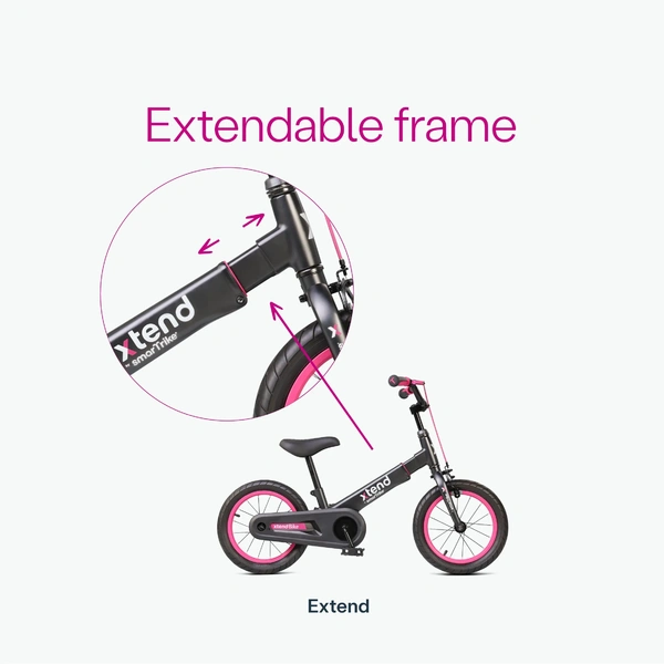 Bicycle from 3m to 7m smarTrike Xtend - pink