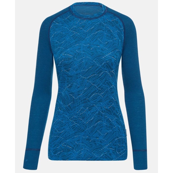 Thermowave mot. Merino Xtreme long sleeve blue