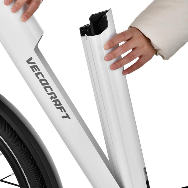 Bicycle electric 28  Luna NEO BELT unisex white