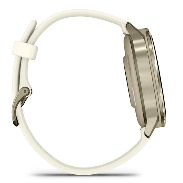Garmin Venu&reg; 4 &ndash; 41 mm Lunar Gold with Bone Silicone i&scaron;manusis laikrodis