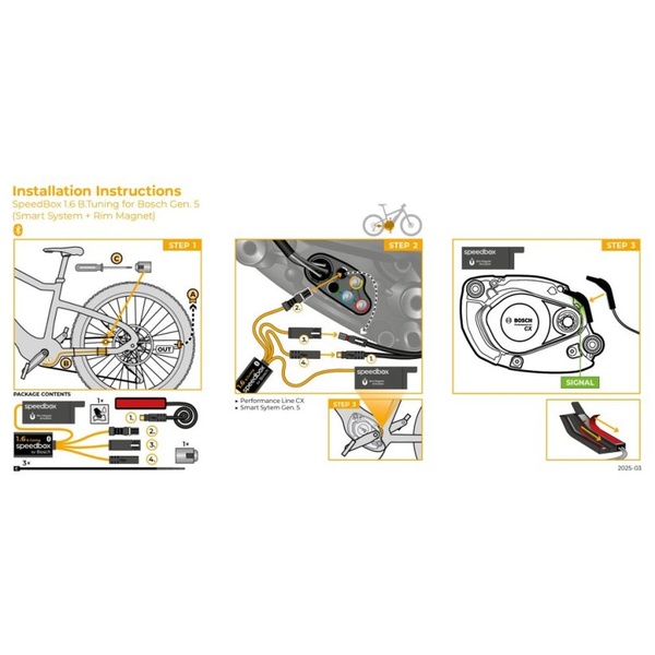 Priedas elektriniam dviračiui SpeedBox 1.6 B.Tuning for Bosch (Smart System Gen.5+ Rim Magnet)