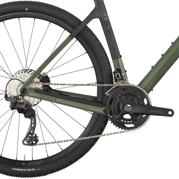 Dviratis 28  SCOTT ADDICT GRAVEL 40 wenge green Scott