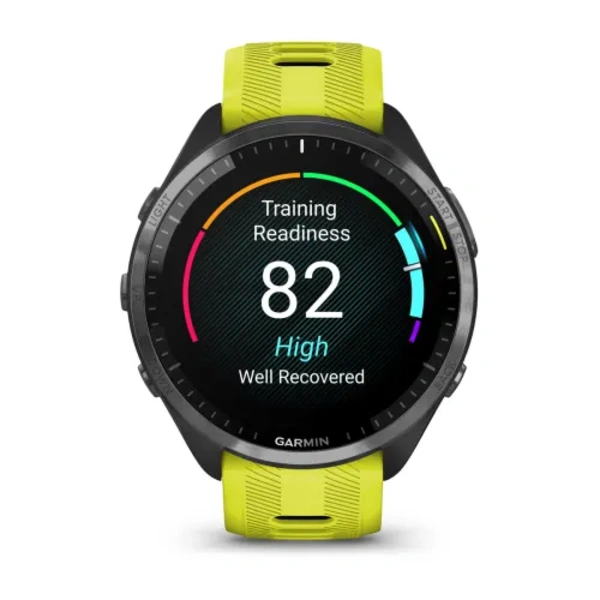 Garmin Forerunner 965  i&scaron;manusis sportinis laikrodis (Pilkos anglies / Amp Yellow)