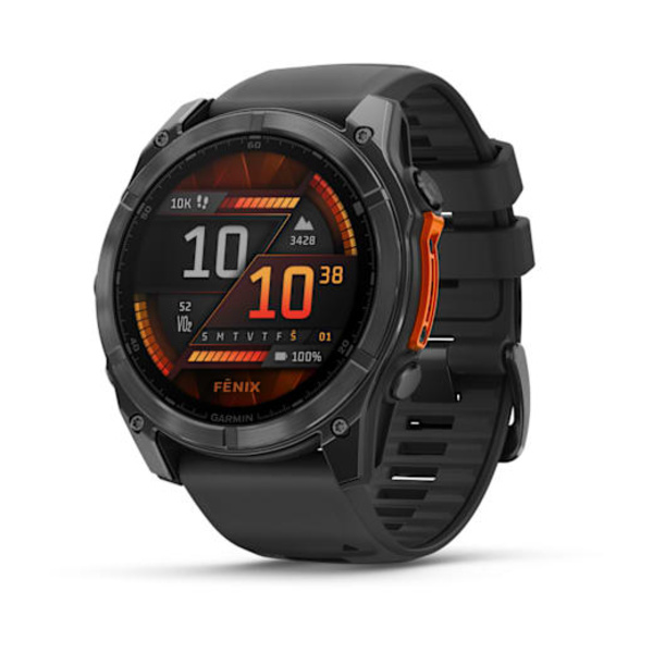 Garmin fenix 8 AMOLED 51mm i&scaron;manusis sportinis laikrodis (Skalūno pilkos spalvos)