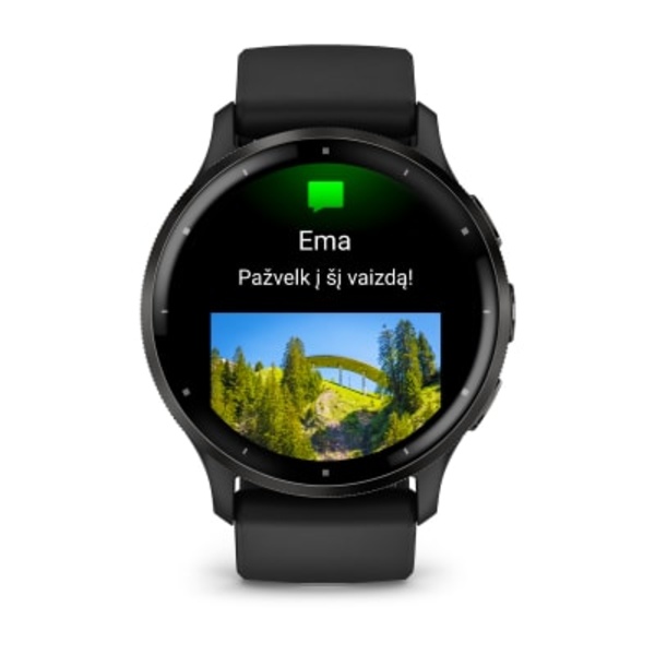 Garmin Venu&reg; 3 i&scaron;manusis sportinis laikrodis (skalūno / juodos spalvos)