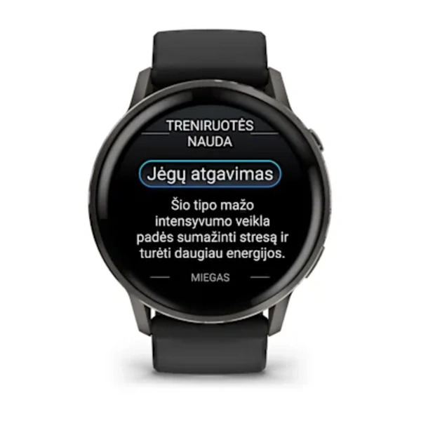 Garmin Venu&reg; 4 &ndash; 45 mm Sportinis i&scaron;manusis laikrodis (Lunar Slate)