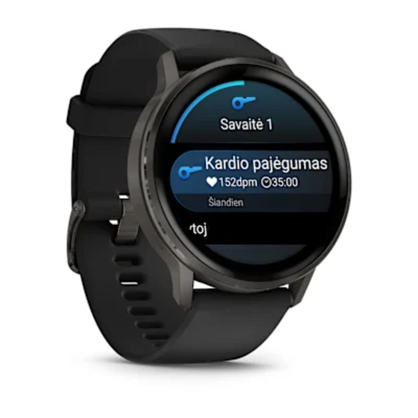Garmin Venu&reg; 4 &ndash; 45 mm Sportinis i&scaron;manusis laikrodis (Lunar Slate)