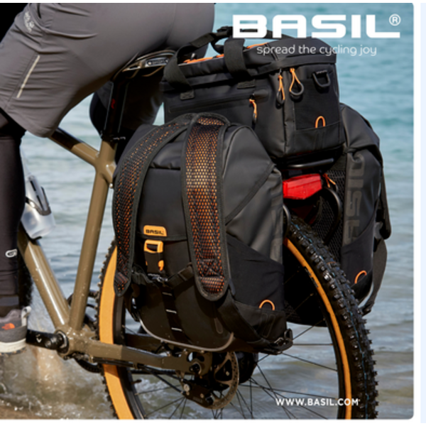 Basil Miles Tarpaulin Trunkbag 32 x 20 x20,5 cm black