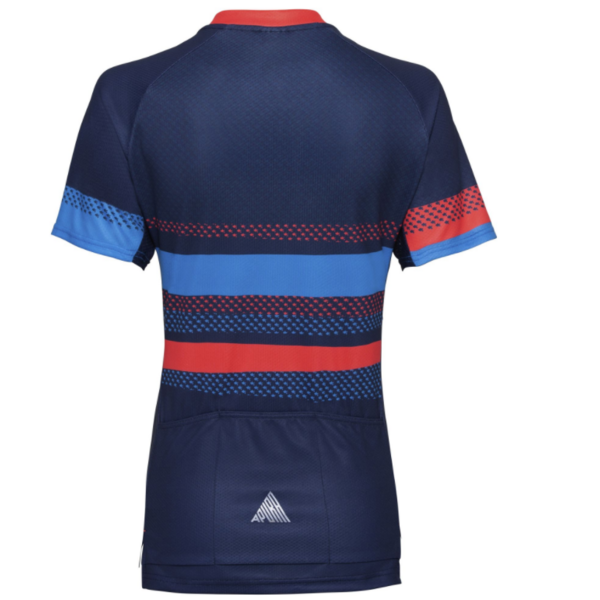 Short sleeve shirt Apura Carey blue/red