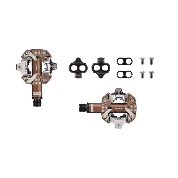 LOOK X-Track Gravel Edition pedals brown