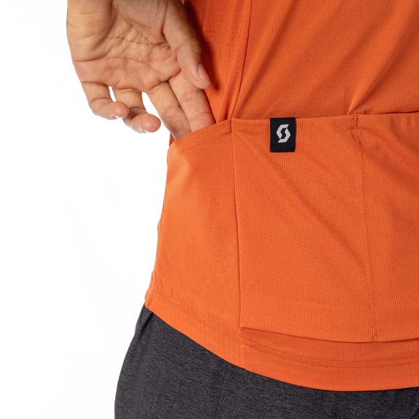 Short sleeve T-shirt Scott Gravel 10 SS braze orange/dark grey