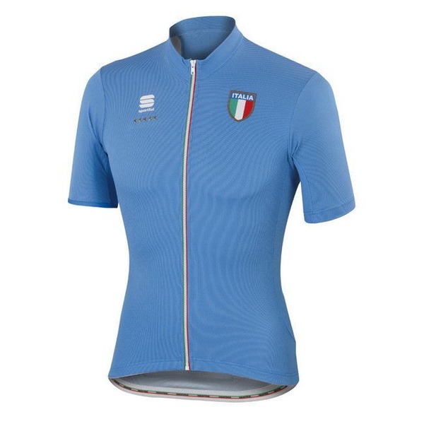 Sportful Italia CL blue short sleeve T-shirt for men