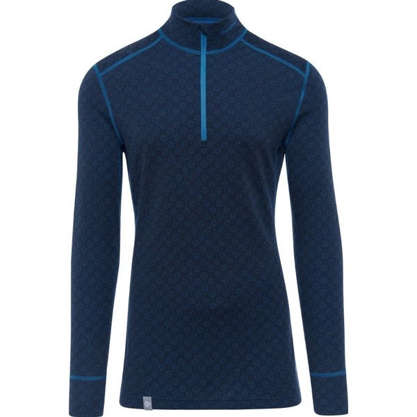 Thermowave Men s Thermo Shirt Merino Xtreme Long Sleeve Zippered Blue