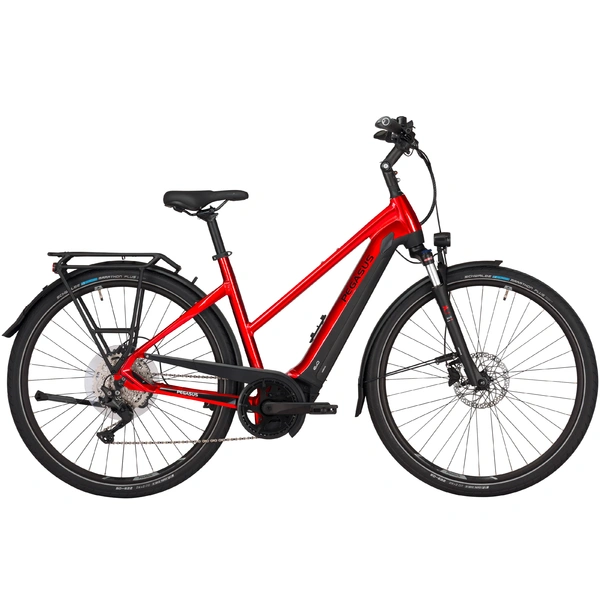 Dviratis 28  elektrinis Pegasus Premio EVO 10 Lite trapez BOSCH Sistema 500wh 10g raudonas 