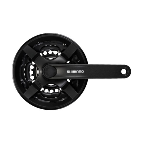 SHIMANO Crankset FC-TY301 Square 8/7/6-speed 170.0 mm 48-38-28T Black For unit BB With CG