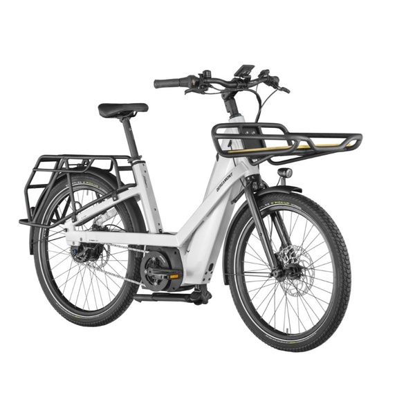 Dviratis 28  BERGAMONT E-CARGOVILLE BAKERY EXPERT white bergamont