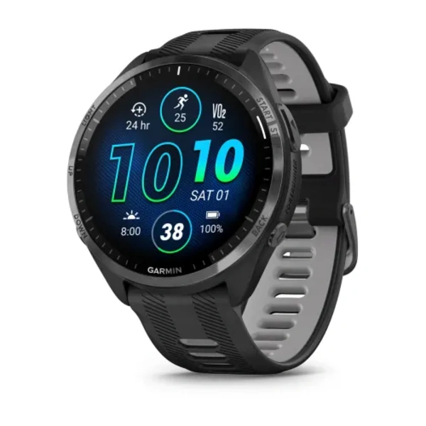 Garmin Forerunner 965 i&scaron;manusis sportinis laikrodis (Pilkos anglies spalvos) 