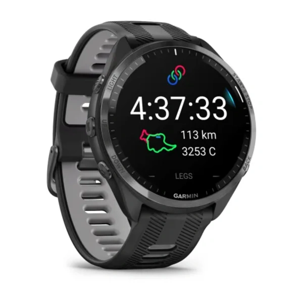 Garmin Forerunner 965 i&scaron;manusis sportinis laikrodis (Pilkos anglies spalvos) 