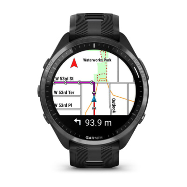 Garmin Forerunner 965 i&scaron;manusis sportinis laikrodis (Pilkos anglies spalvos) 