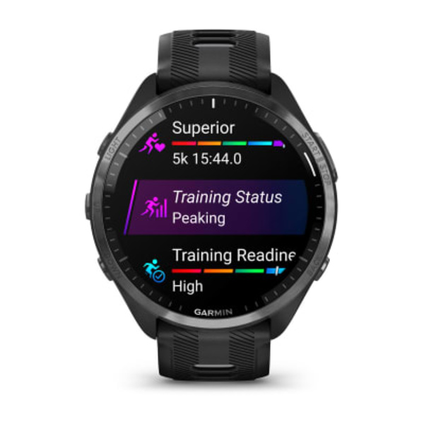 Garmin Forerunner 965 i&scaron;manusis sportinis laikrodis (Pilkos anglies spalvos) 