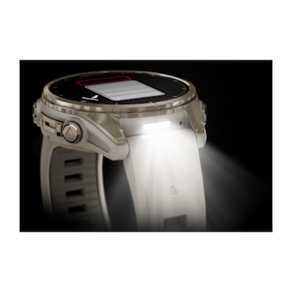 Garmin fēnix 8 43 mm, AMOLED Sapphire i&scaron;manusis sportinis laikrodis (&Scaron;viesaus aukso spalvos)