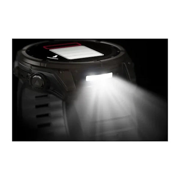 Garmin fenix 8 - 51 mm, Solar, Sapphire, DLC titanium i&scaron;manusis sportinis laikrodis (Carbon Grey Spalvos)