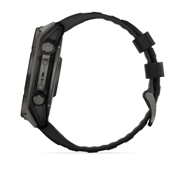 Garmin fenix 8 - 51 mm, Solar, Sapphire, DLC titanium i&scaron;manusis sportinis laikrodis (Carbon Grey Spalvos)
